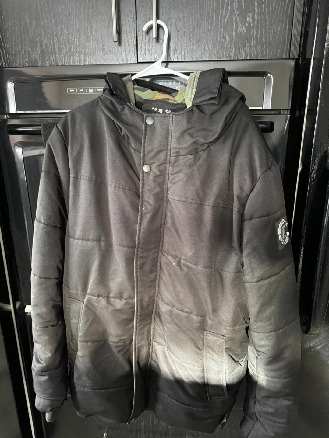 Crooks & Castles Black Puffer Jacket