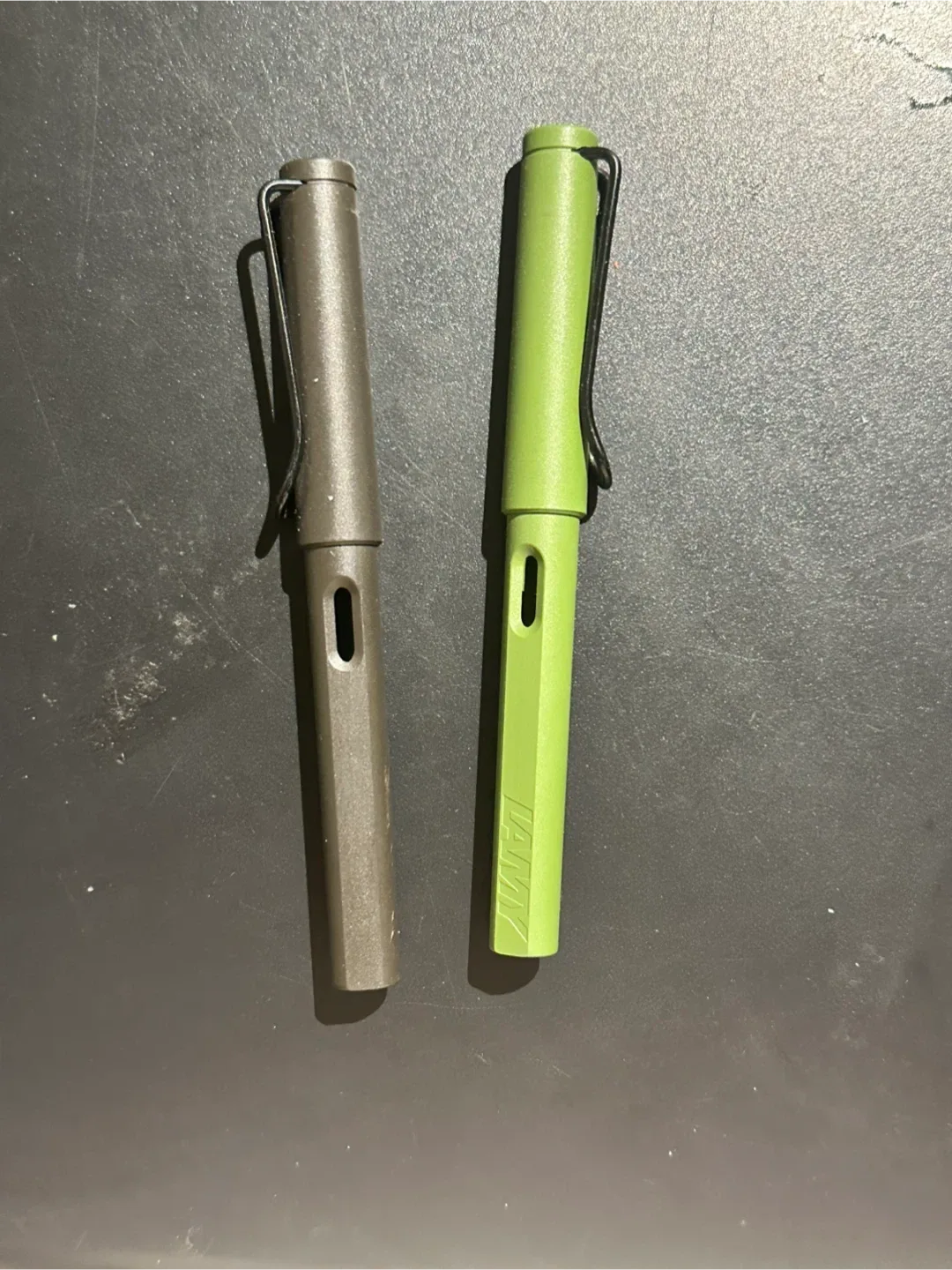 Lamy Safari Fountain Pens - EF Nib, Green & Brown