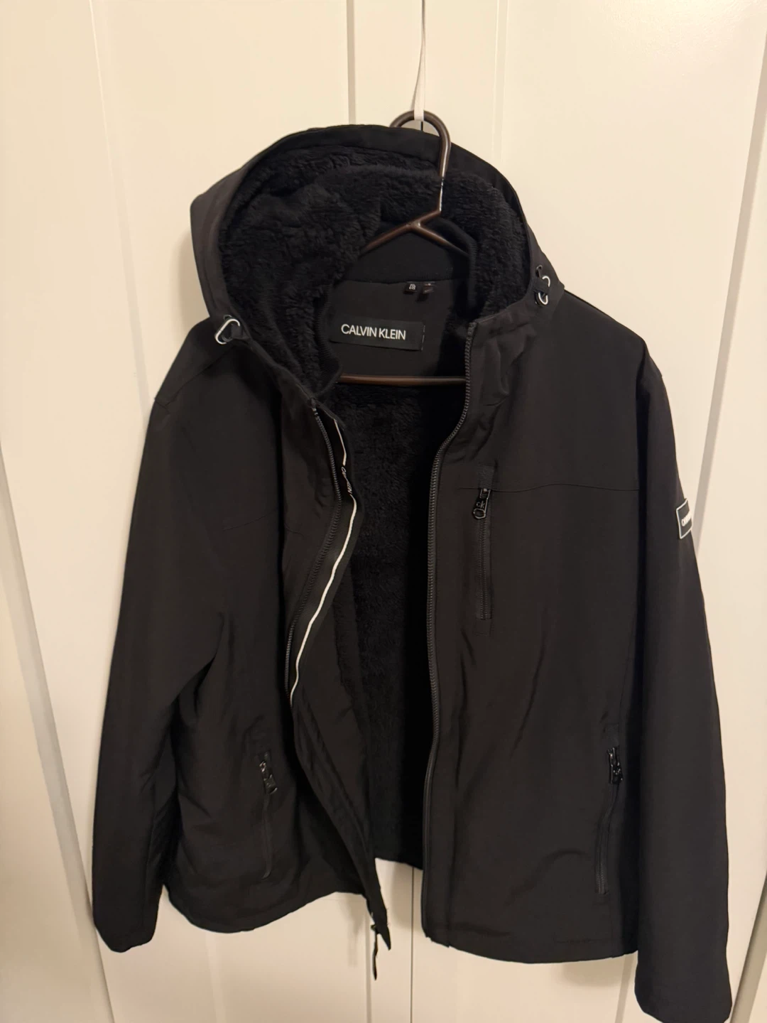 Calvin Klein Black Hooded Winter Jacket XL - photo 2