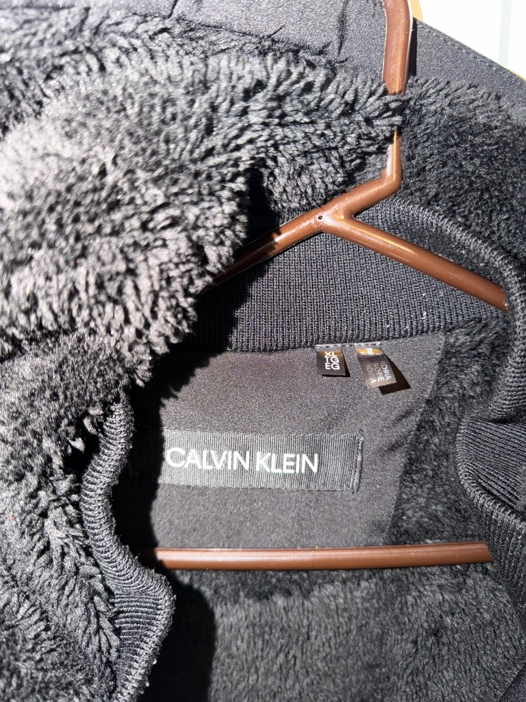Calvin Klein Black Hooded Winter Jacket XL - photo 4