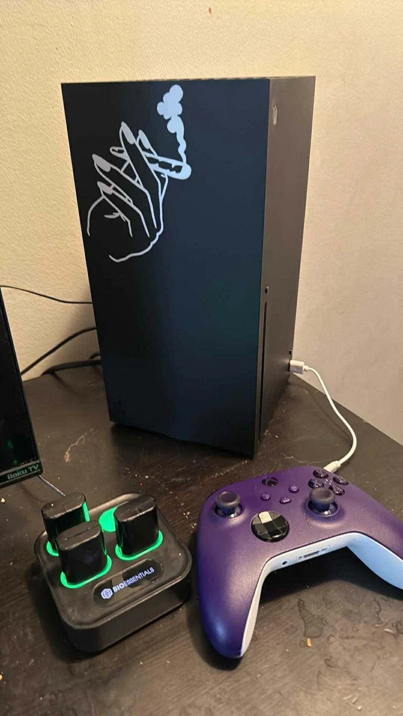 Xbox Series X Console w/ 2 Purple Controllers