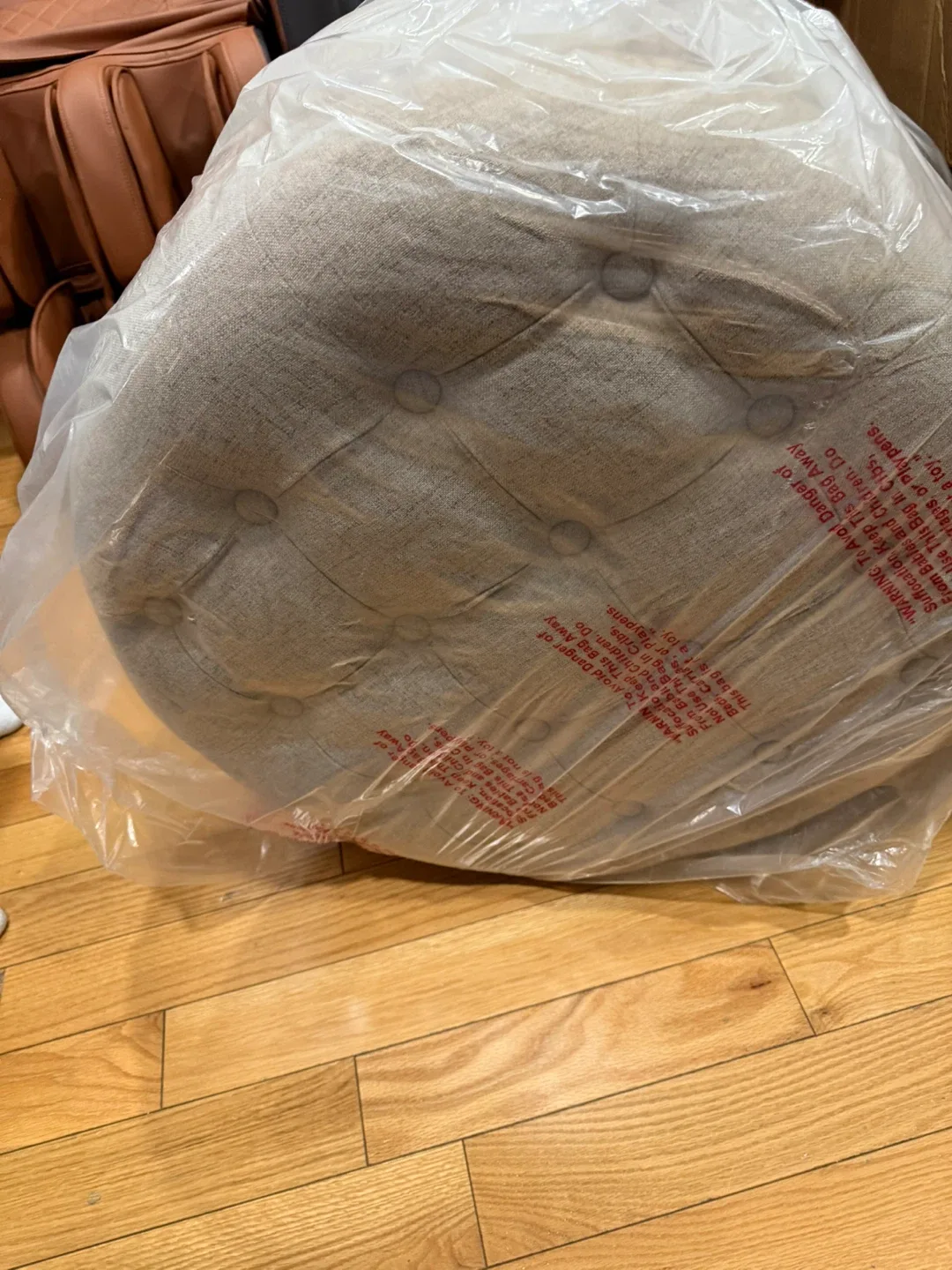 Homepop home Decor Round storage ottoman large image indicator(7)