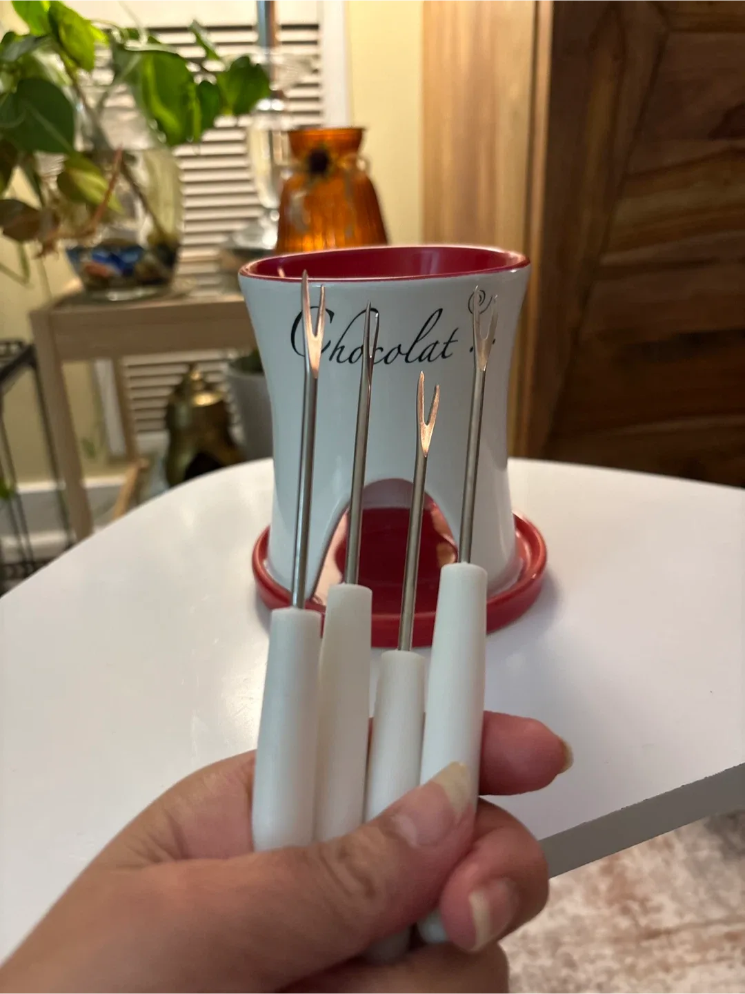 #Cleanout  New Chocolate Fondue Set image indicator(3)