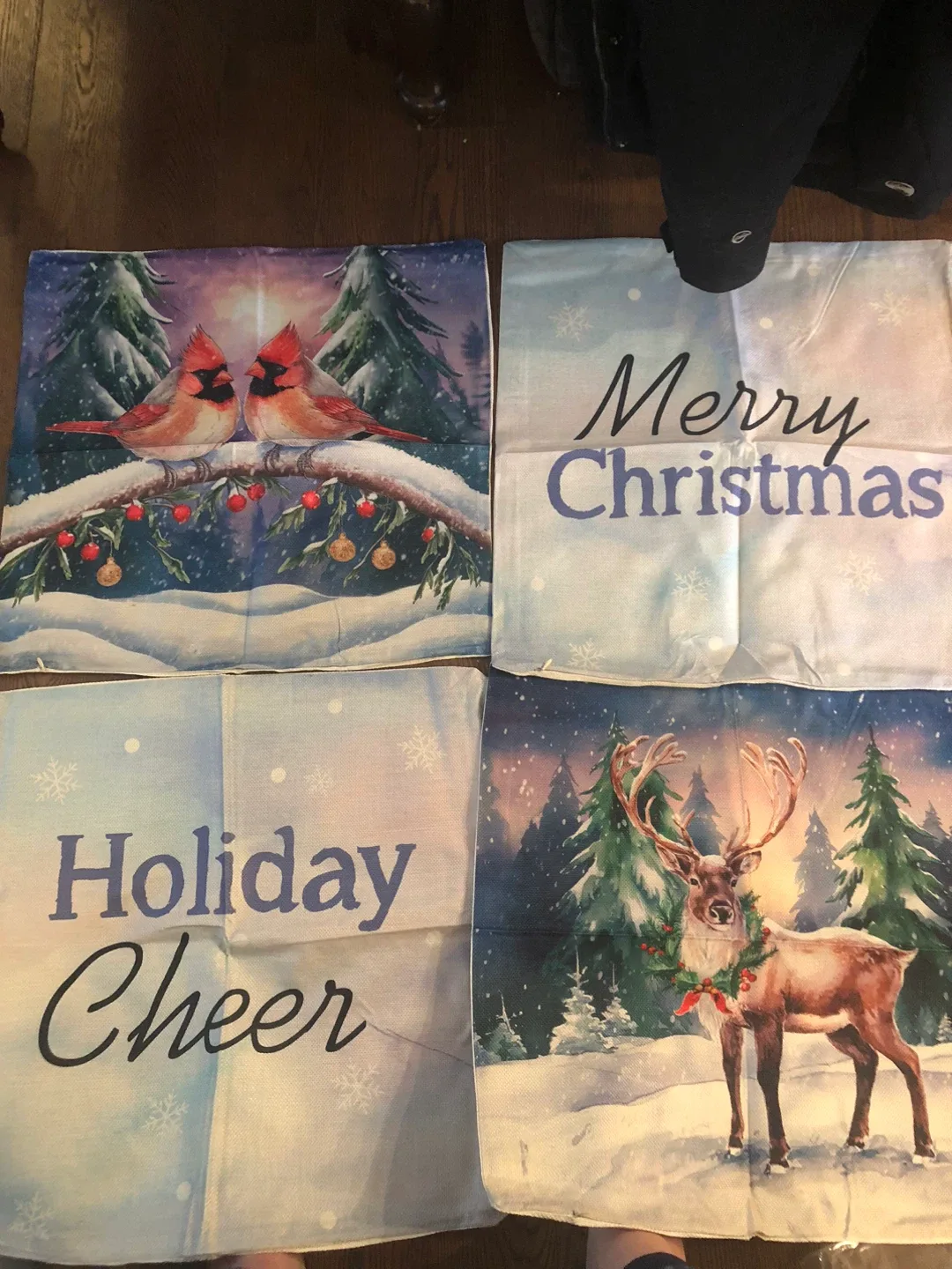 Christmas Pillow Covers - Set of 4 #cleanout
