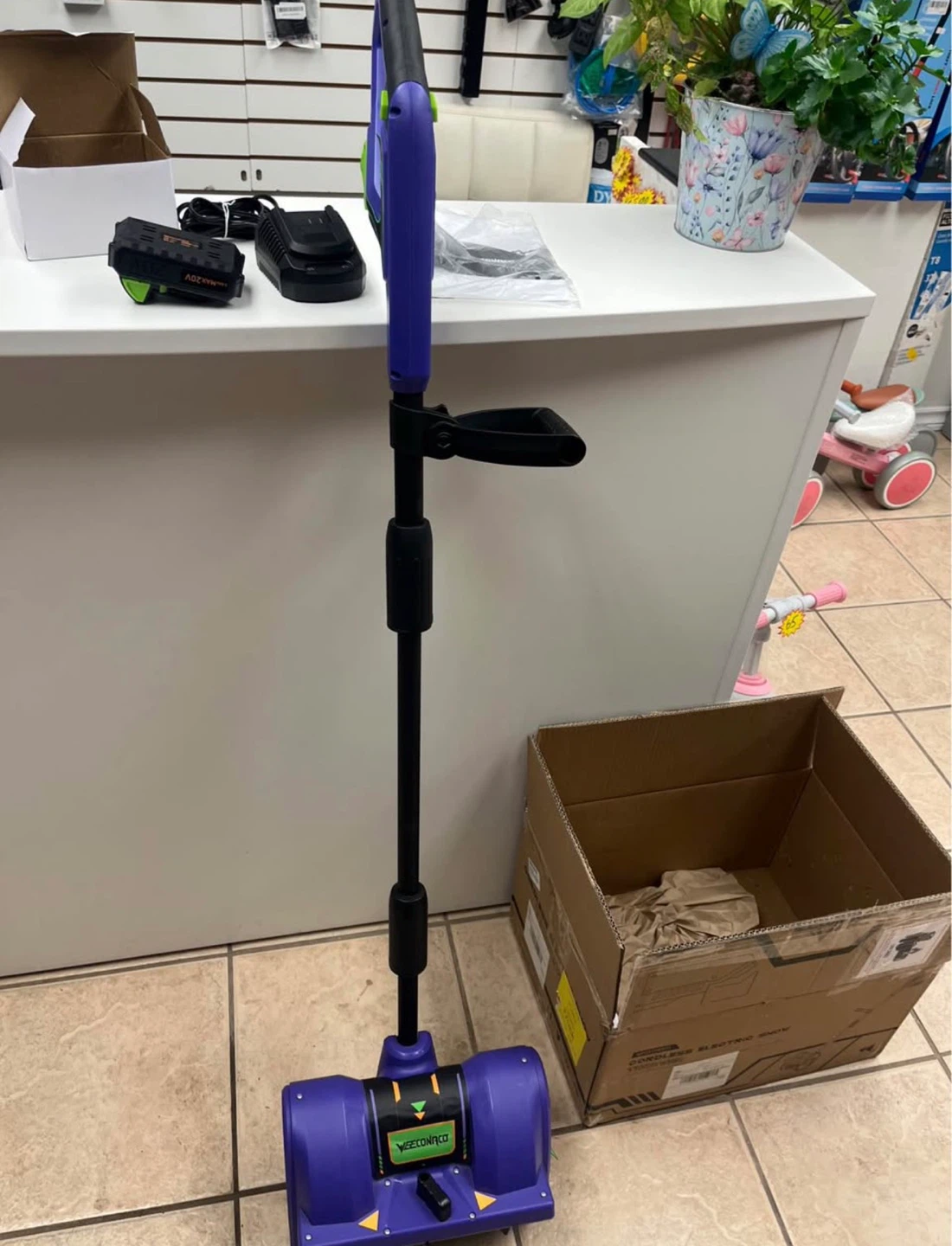 Weeconaco 20V Cordless Snow Shovel w/ Charger - photo 3