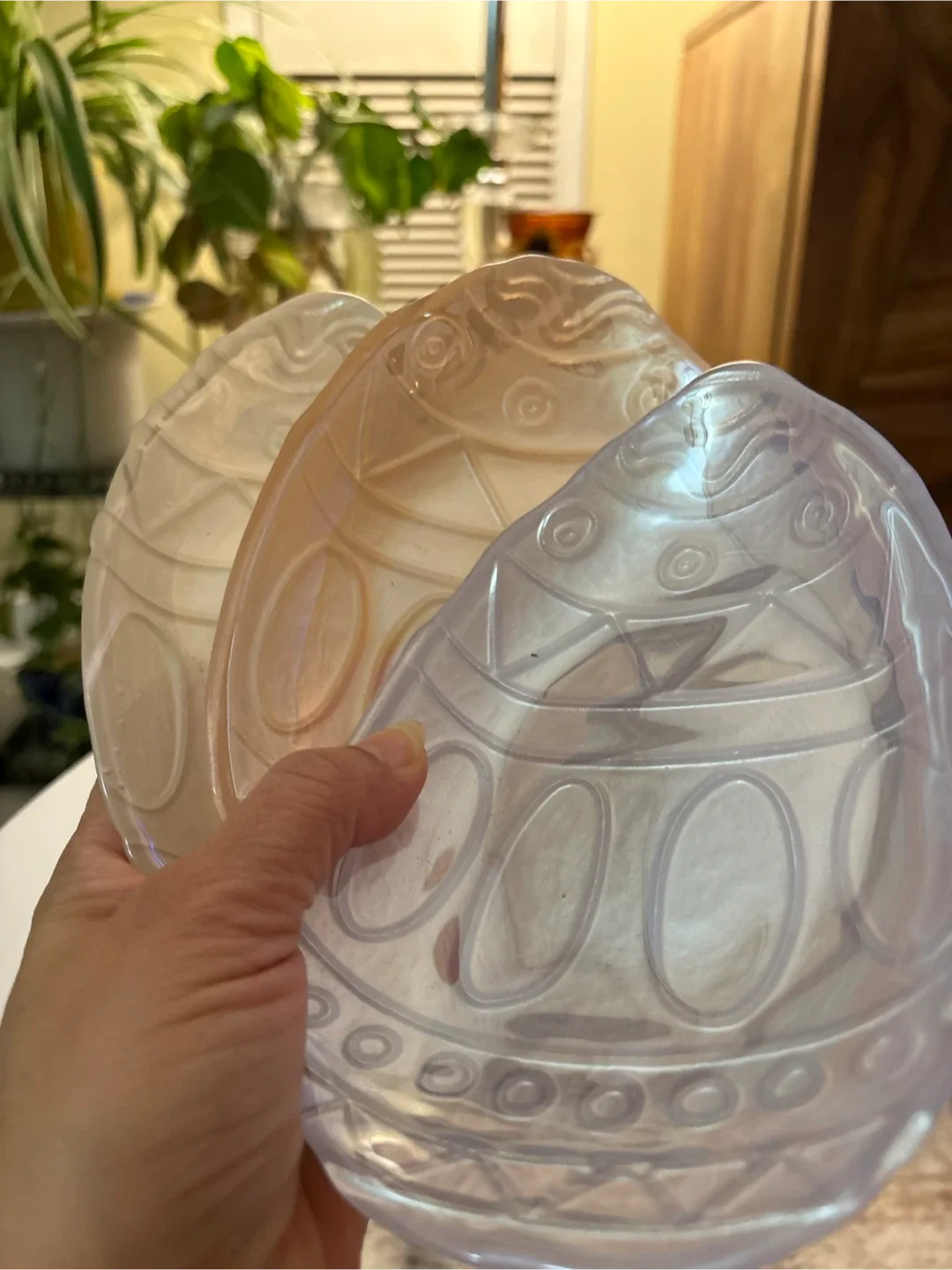 #cleanout Decorative Egg-Shaped Glass Dishes