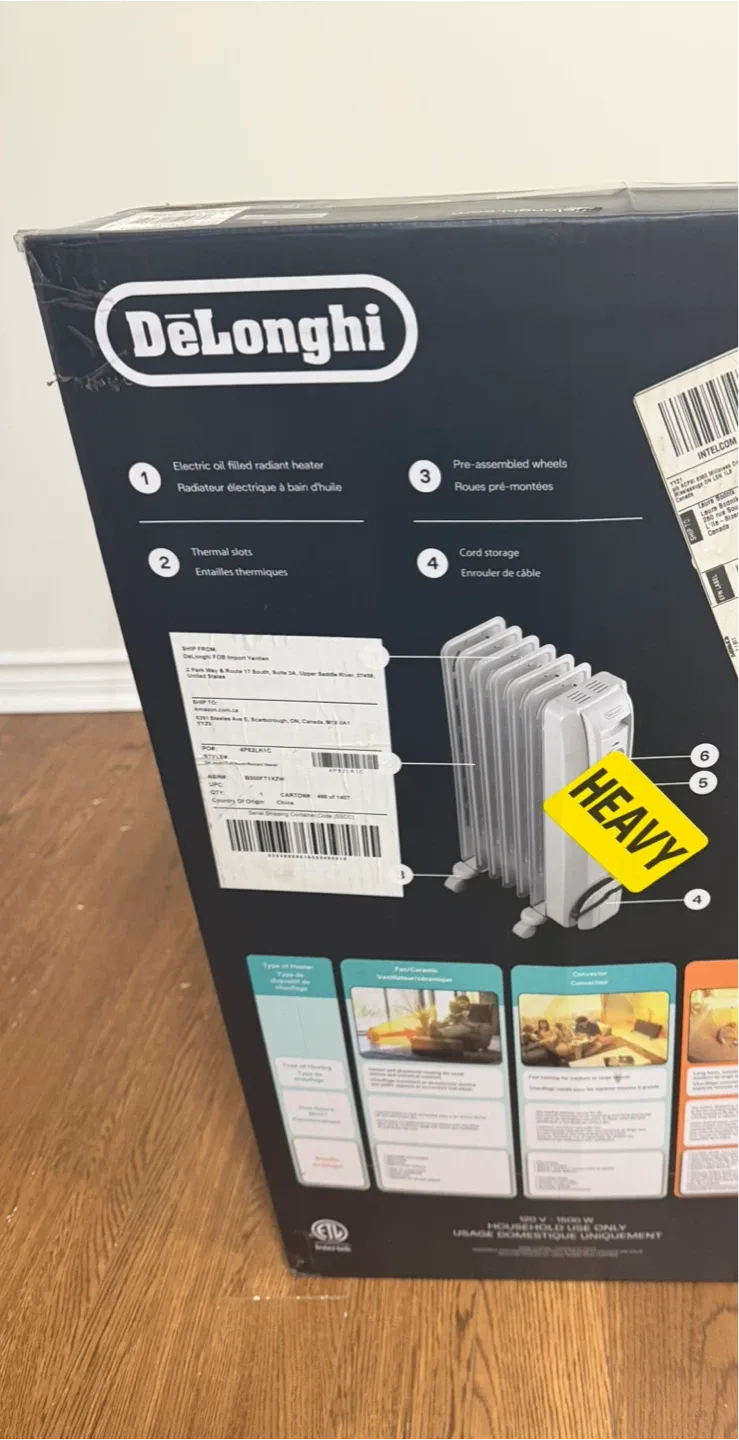 DeLonghi Radiant Heater - 1500 Watts image indicator(6)