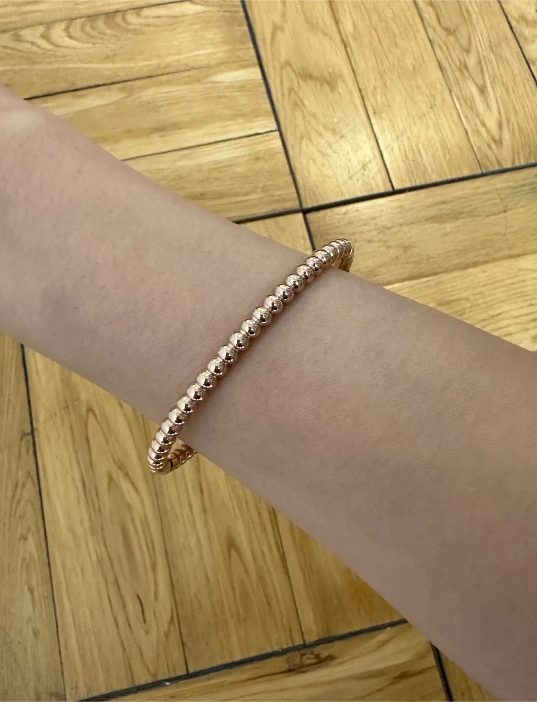 Rose Gold Bead Bracelet #Cleanout