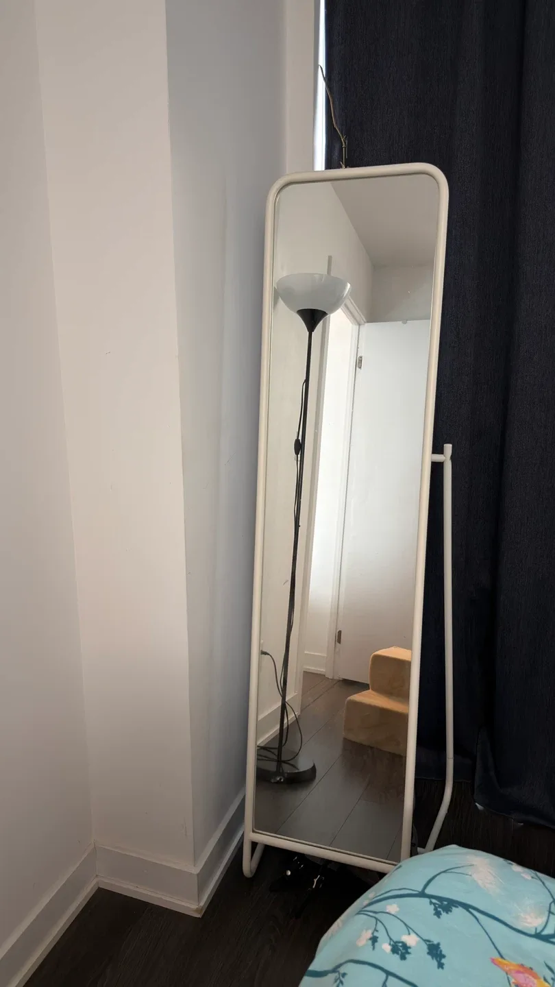 IKEA KNAPPER Standing Mirror - White