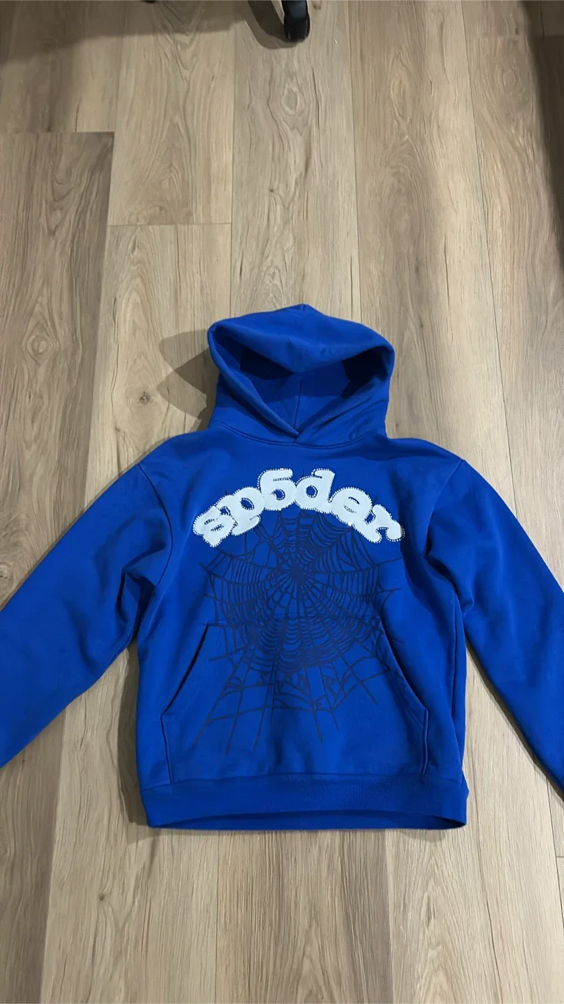 SP5DER Blue Hoodie - Size Small