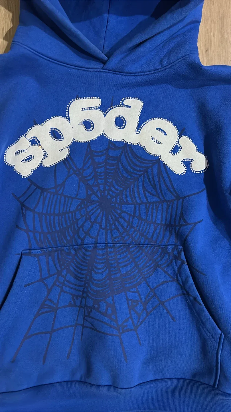 SP5DER Blue Hoodie - Size Small image indicator(2)