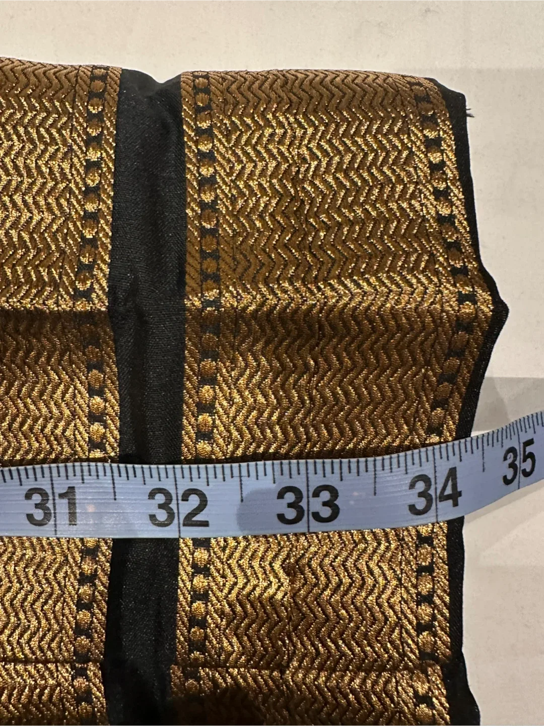 Crop top & pant - Gold & Black Striped Two-Piece Set image indicator(8)