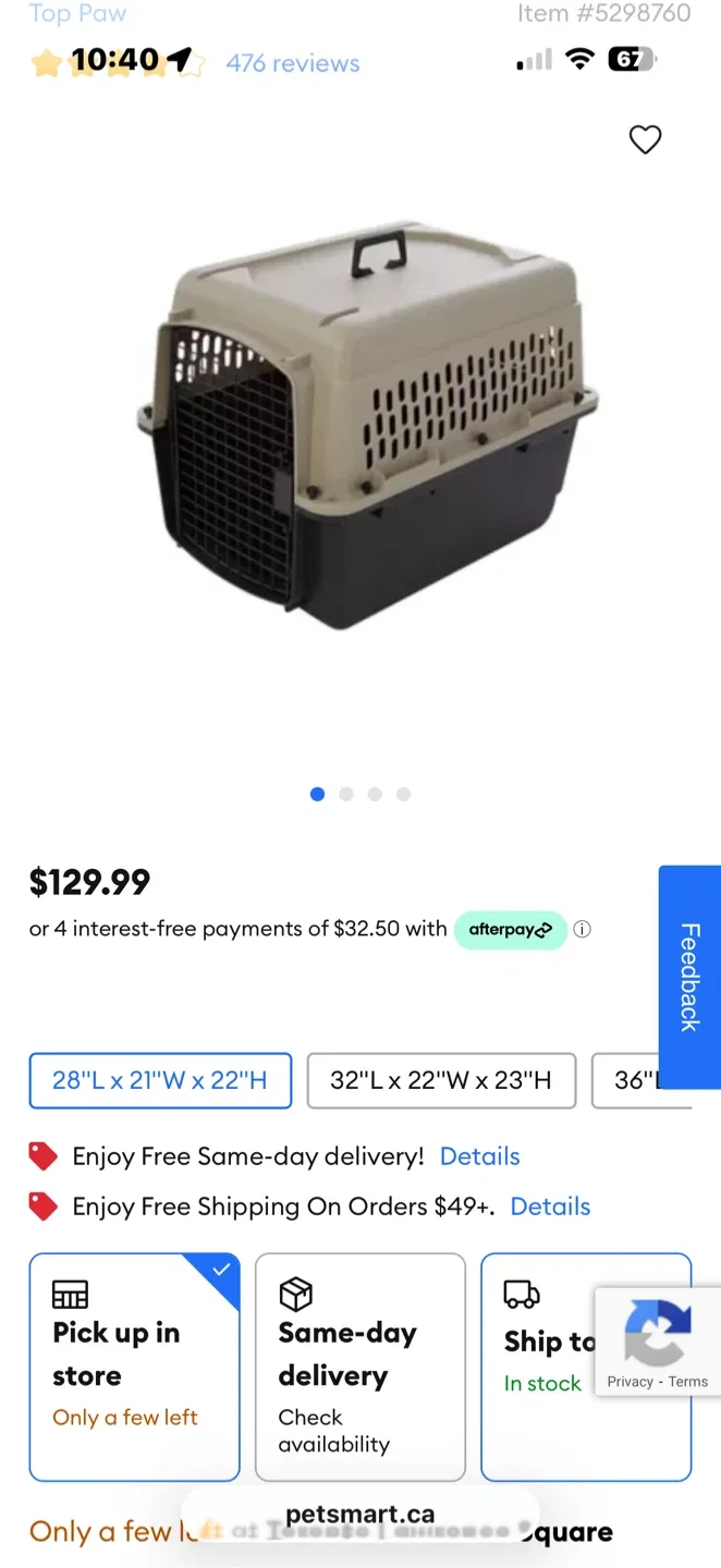 Top Paw Pet Carrier image indicator(6)