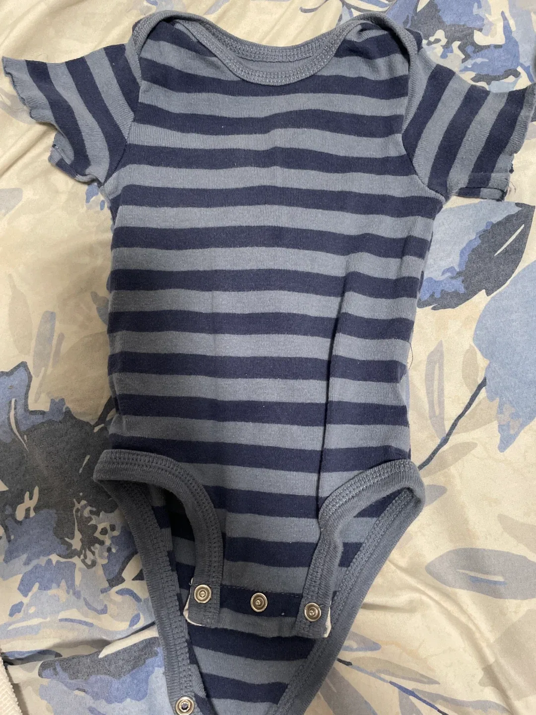 #Cleanout Striped Baby Onesie