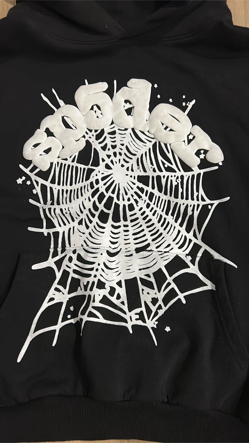 Sp5der Black Hoodie - Size S - photo 2