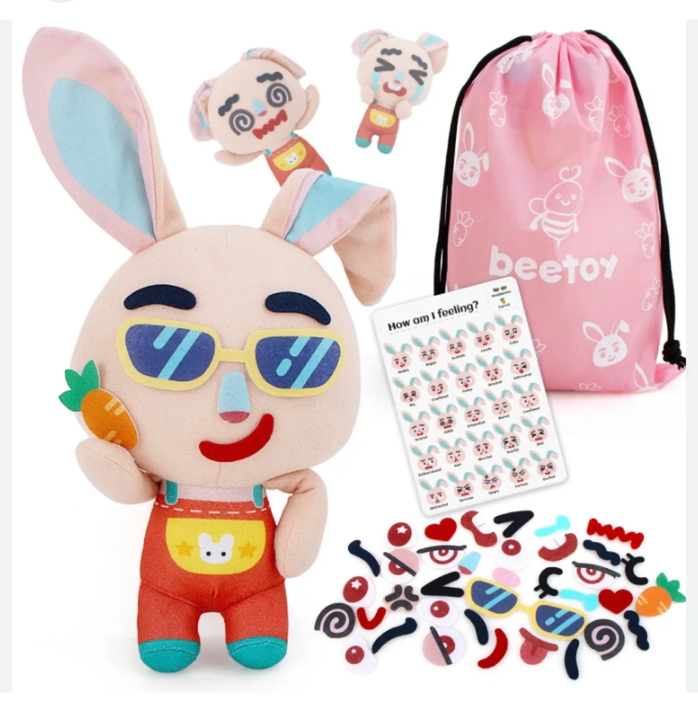 New Plush Rabbit Toy with Accessories #cleanout