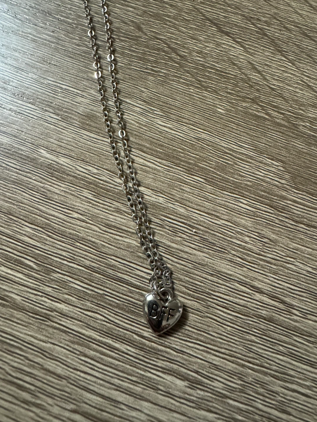 BFF Heart Pendant Necklace # cleanout