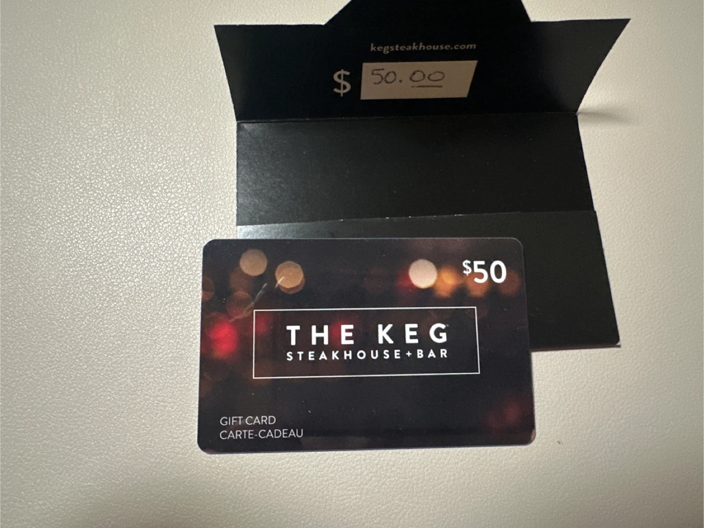 $75 gift cards value. Selling both gift cards for only $50