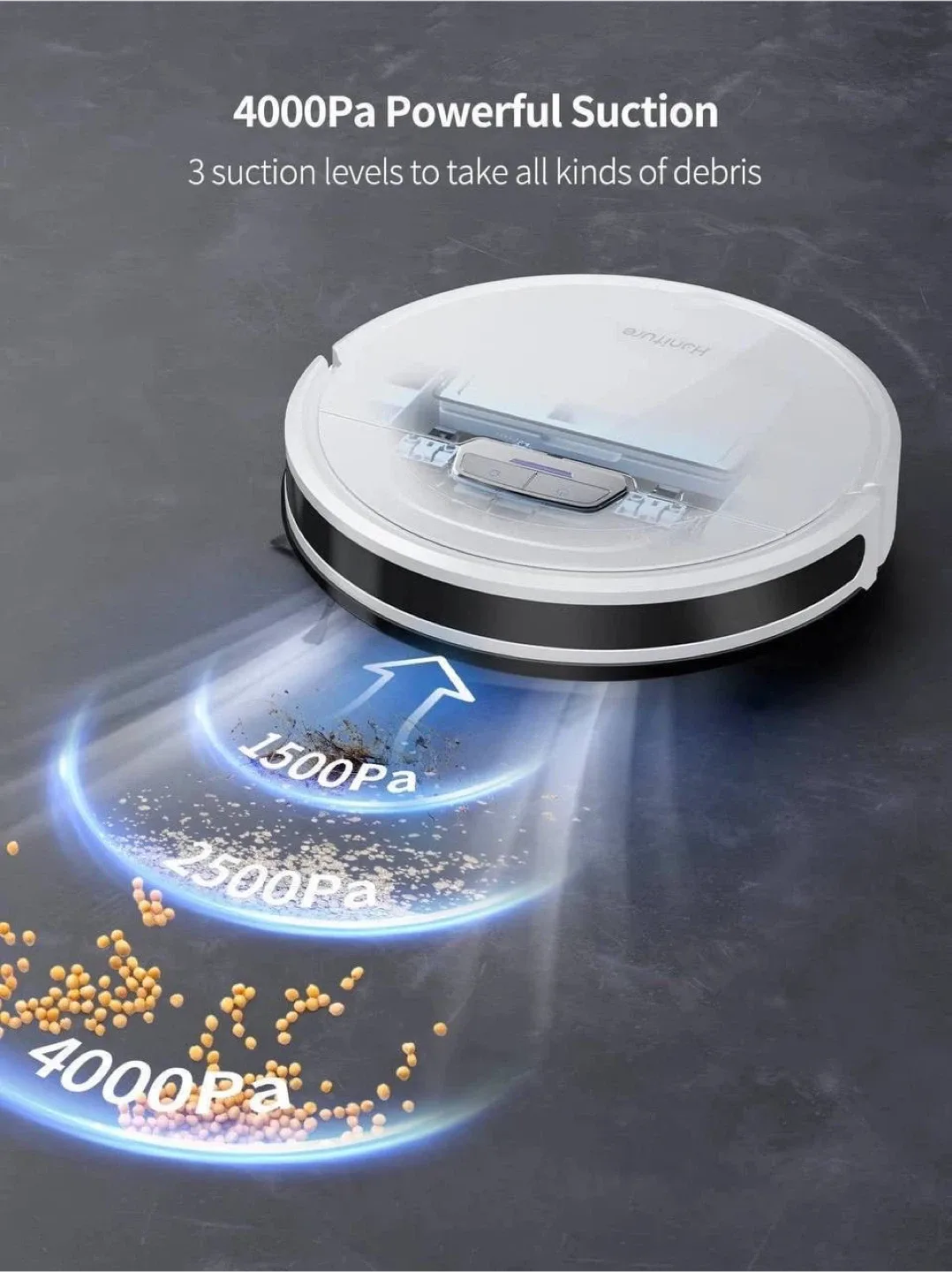 HONITURE 3 In 1 Robot Vacuum Cleaner + mope image indicator(9)