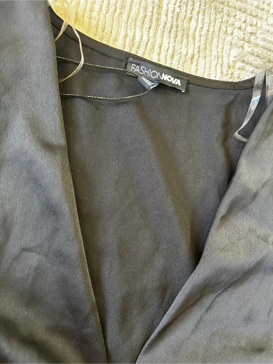 New Fashion Nova Black Long Sleeve Top image indicator(3)