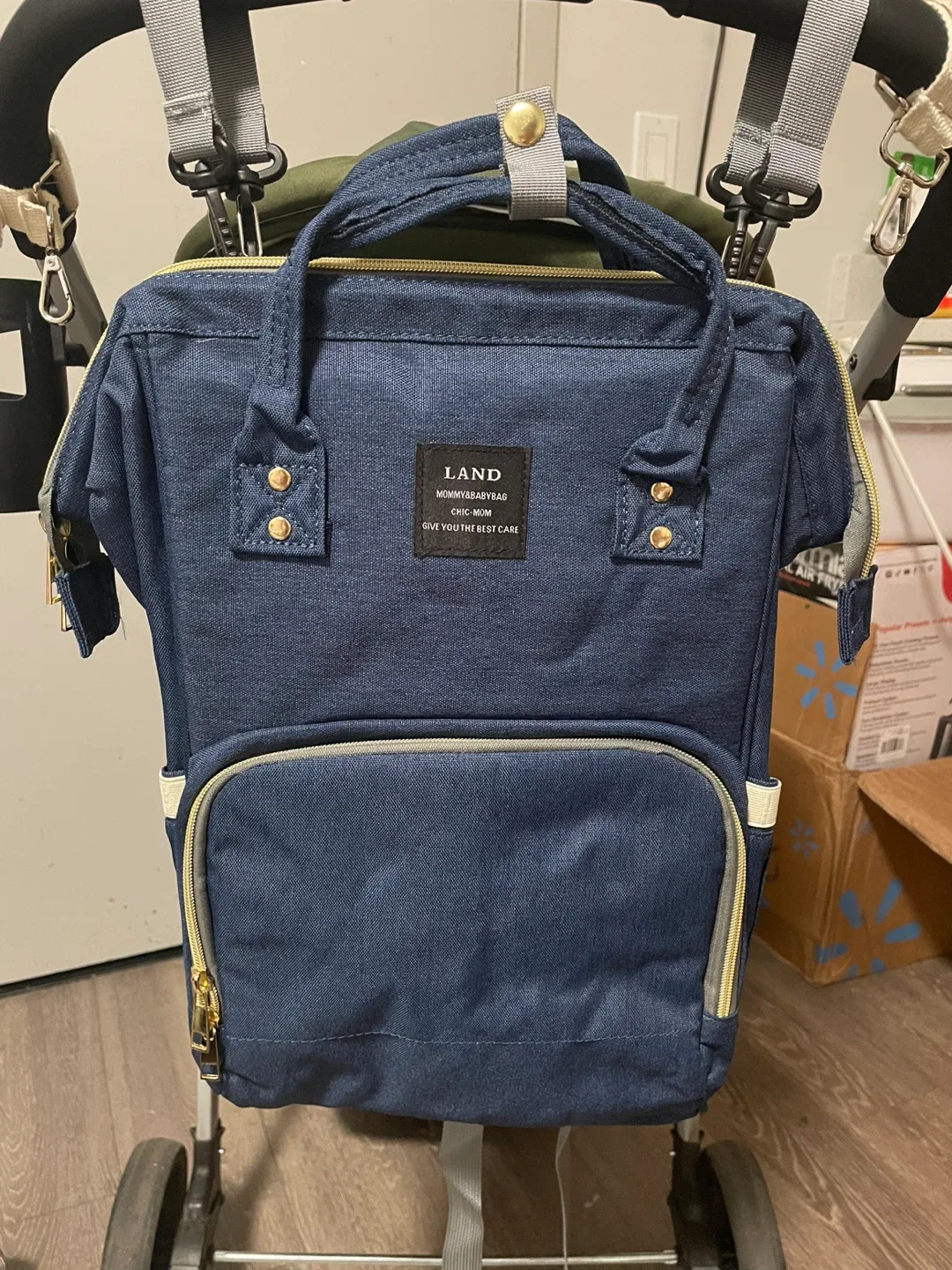 #Cleanout LAND Mommy&Baby Bag Diaper Backpack Blue