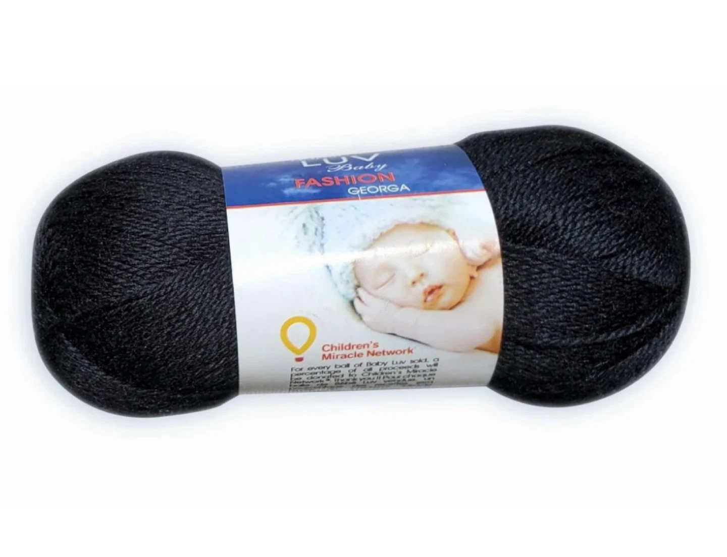 4 skeins Baby LUV Fashion Georgia Yarn - Black