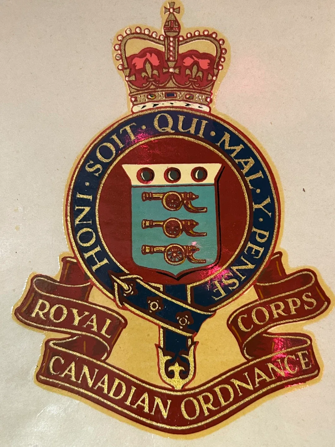 Royal Canadian Ordnance Corps (RCOC) decal Canada military image indicator(2)