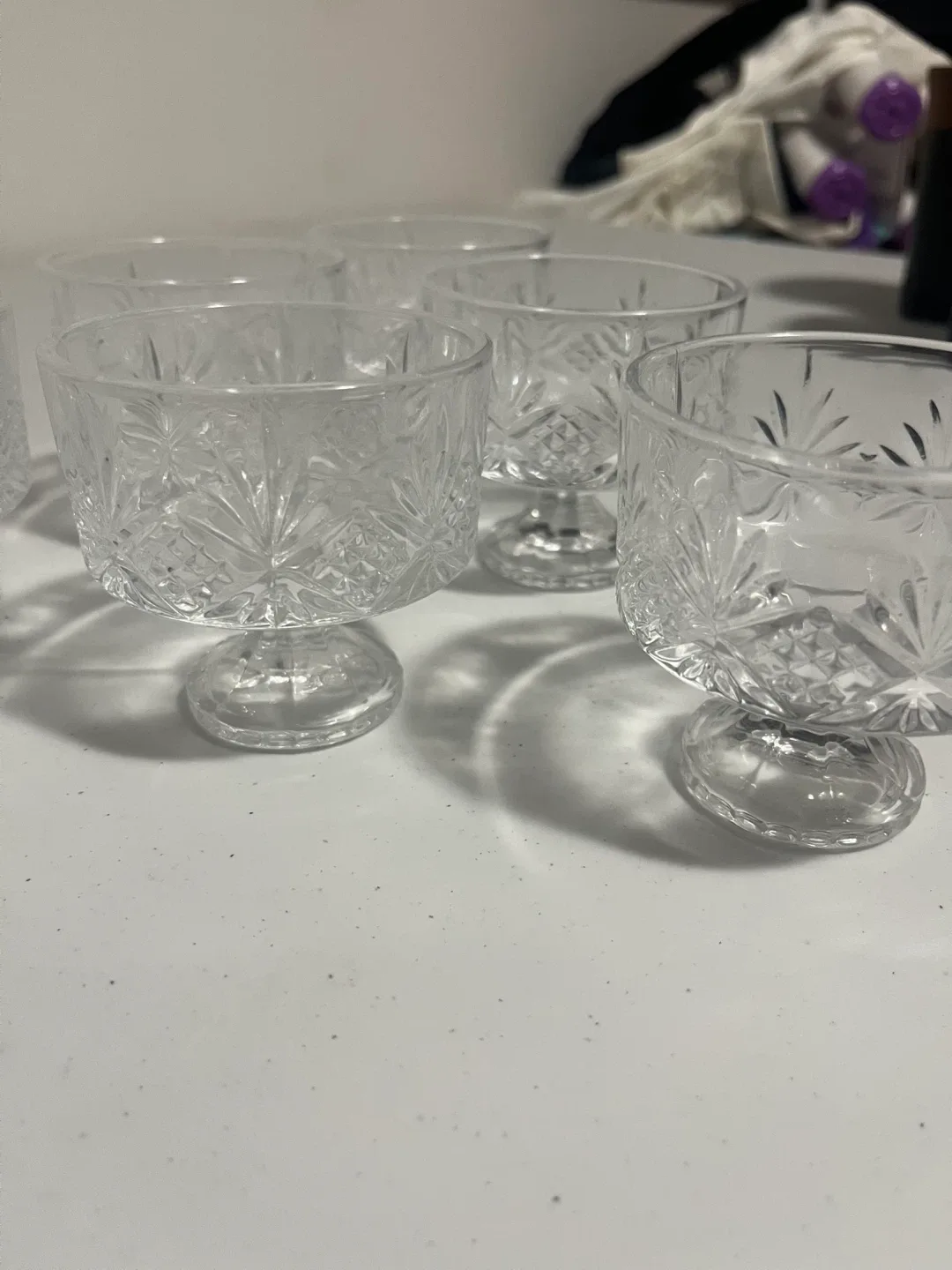 Set of 6 Clear Crystal Dessert Cups image indicator(2)