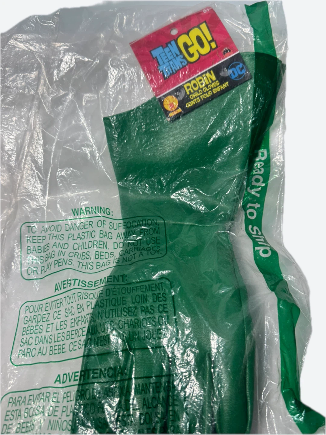 Rubies- Teen Titans Robin Child Gloves - New! - photo 3