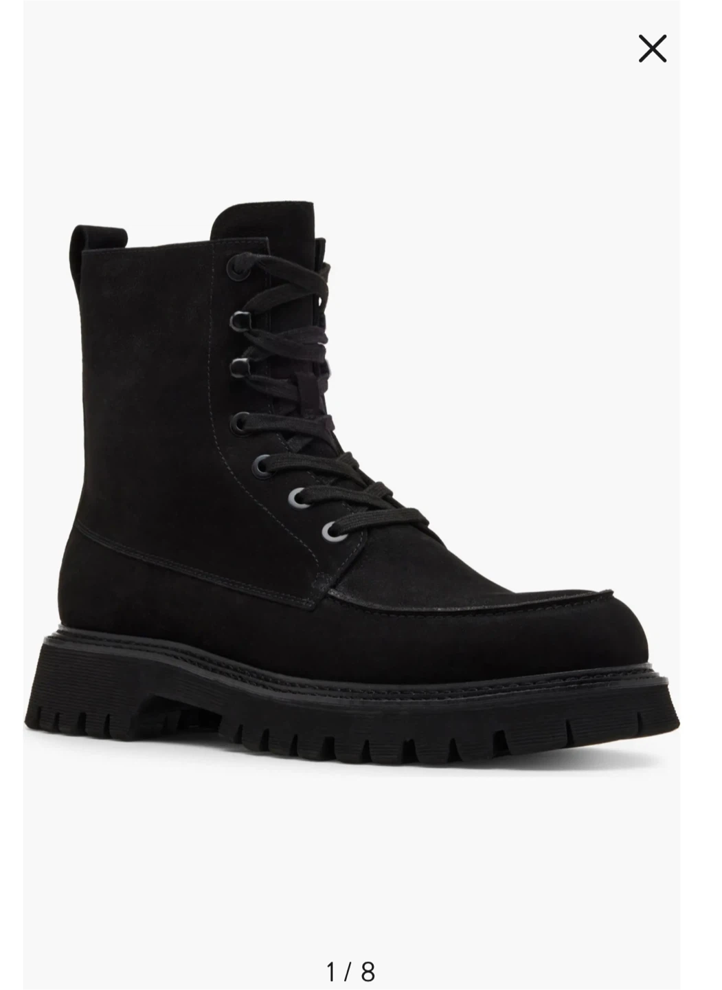 Steve Madden Black Suede Lace-Up Boots. #Cleanout