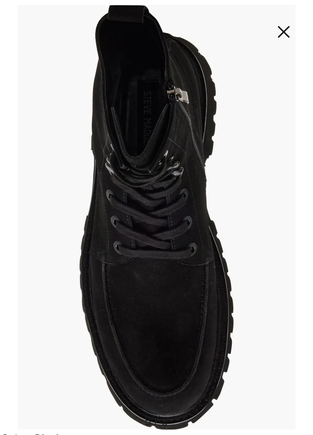Steve Madden Black Suede Lace-Up Boots. #Cleanout - photo 4