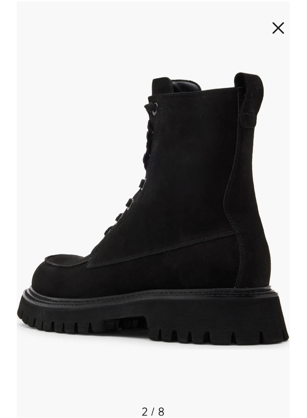 Steve Madden Black Suede Lace-Up Boots. #Cleanout - photo 2