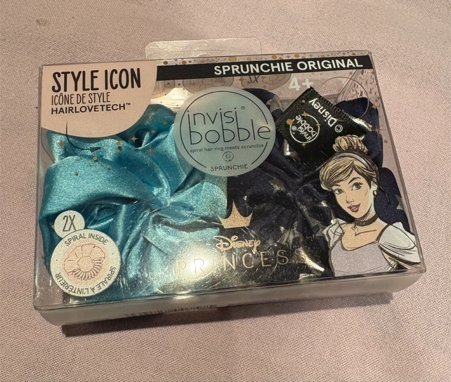 BNIB Disney Princess Invisibobble Sprunchie Hair Ties, Set of 3 - photo 4
