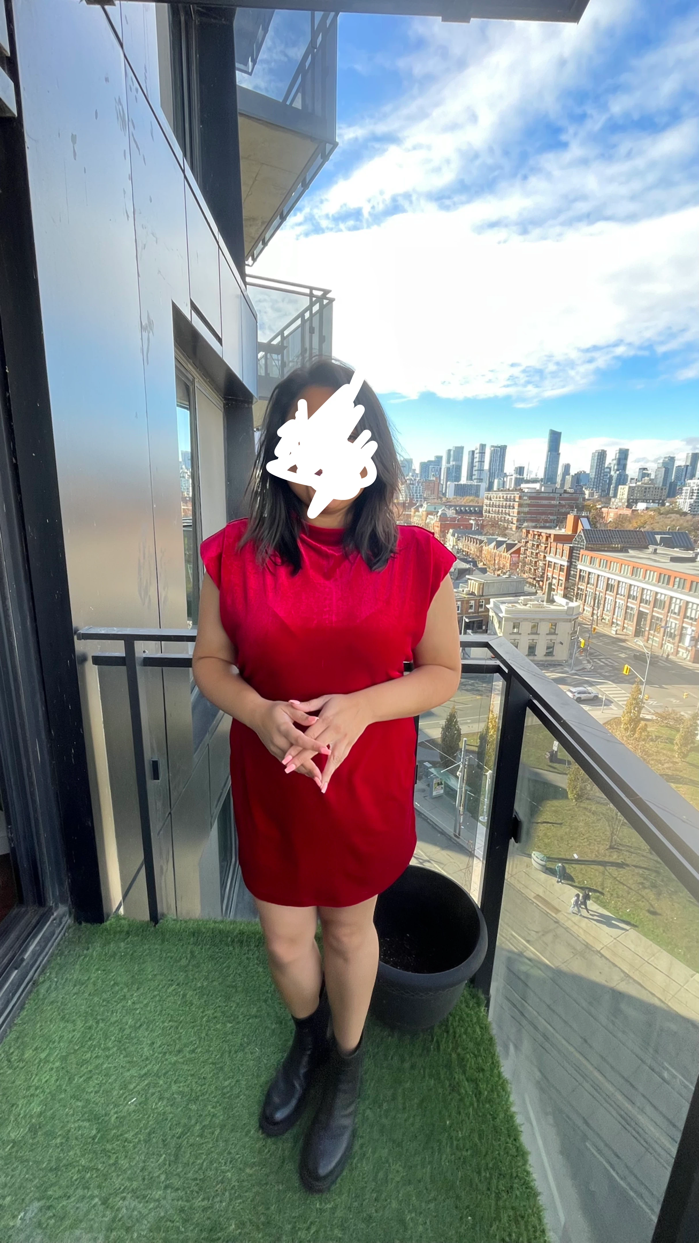 Red Velvet Mini Dress