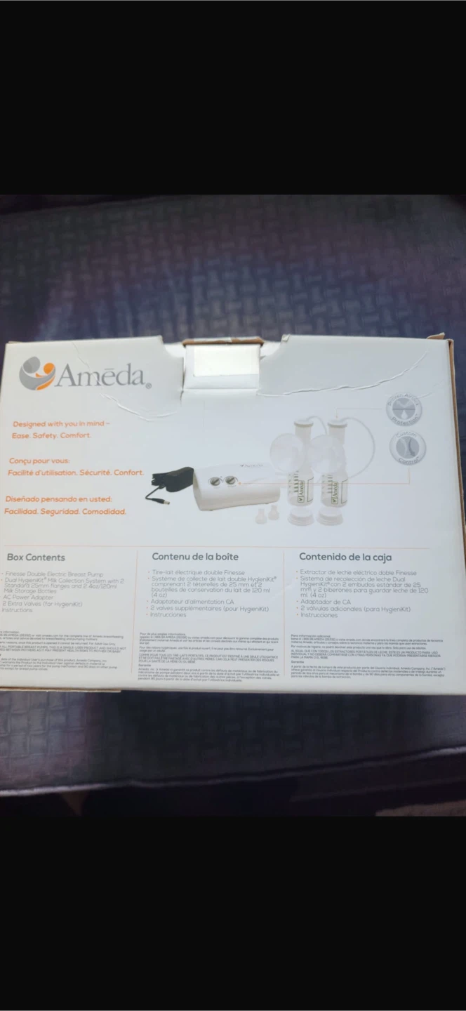 Ameda Finesse Double Electric Breast Pump # cleanout - photo 2