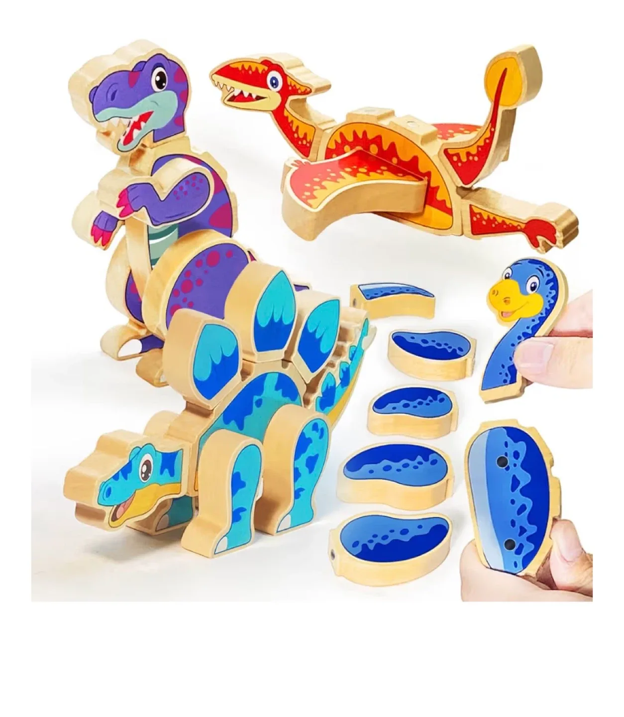 Magnetic Dinosaur Building Block Set 3+ image indicator(3)