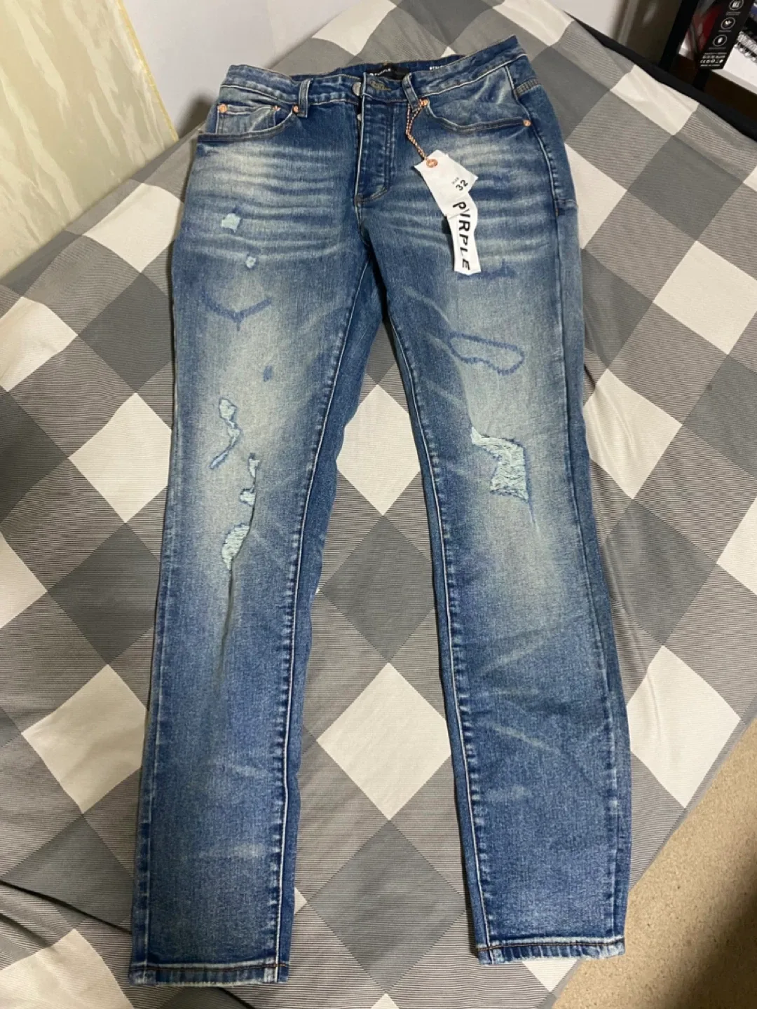 Purple Brand Distressed Denim Jeans - Size 32