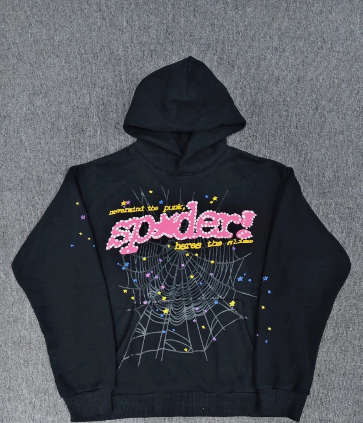 Sp5der Black Hoodie