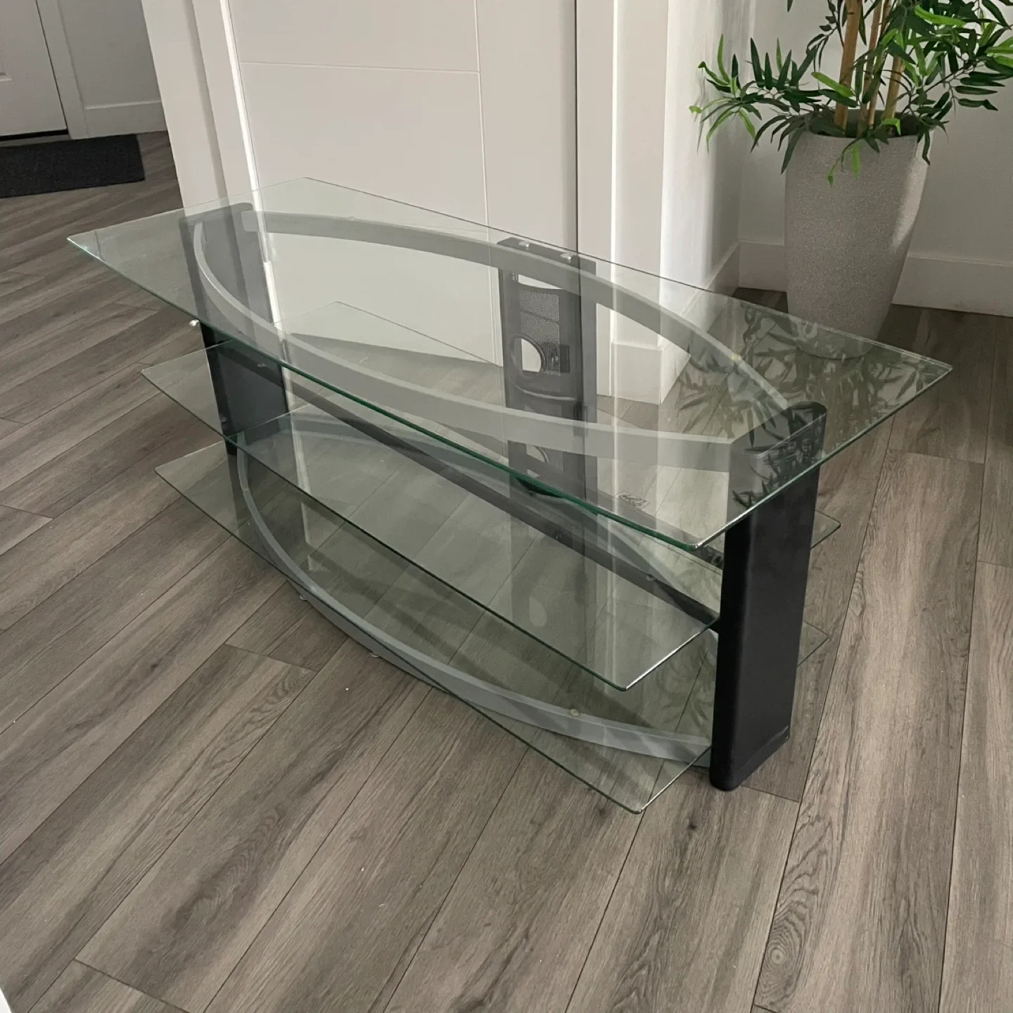 Glass TV Stand