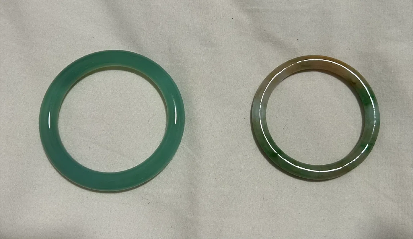 Jade Bangle Bracelet Set of 2
