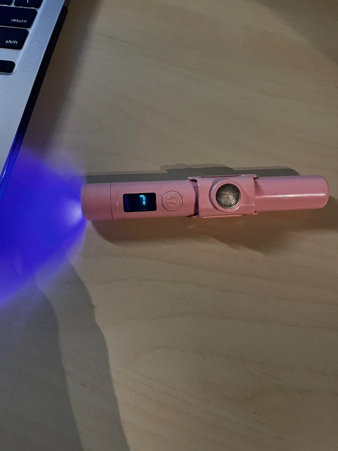 Pink Portable LED nail lamp #Cleanout image indicator(3)