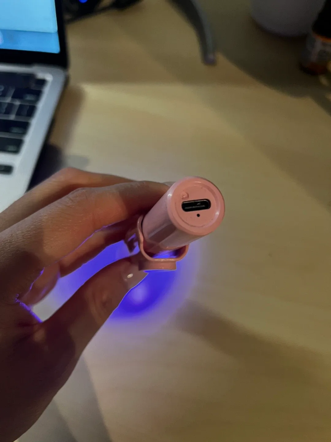 Pink Portable LED nail lamp #Cleanout image indicator(2)