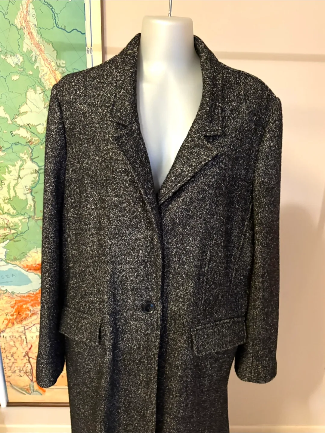 Banana Republic Grey Wool Blend Overcoat image indicator(2)