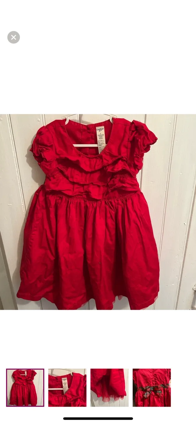 OshKosh B'gosh Red Dress - Size 3 Toddler
