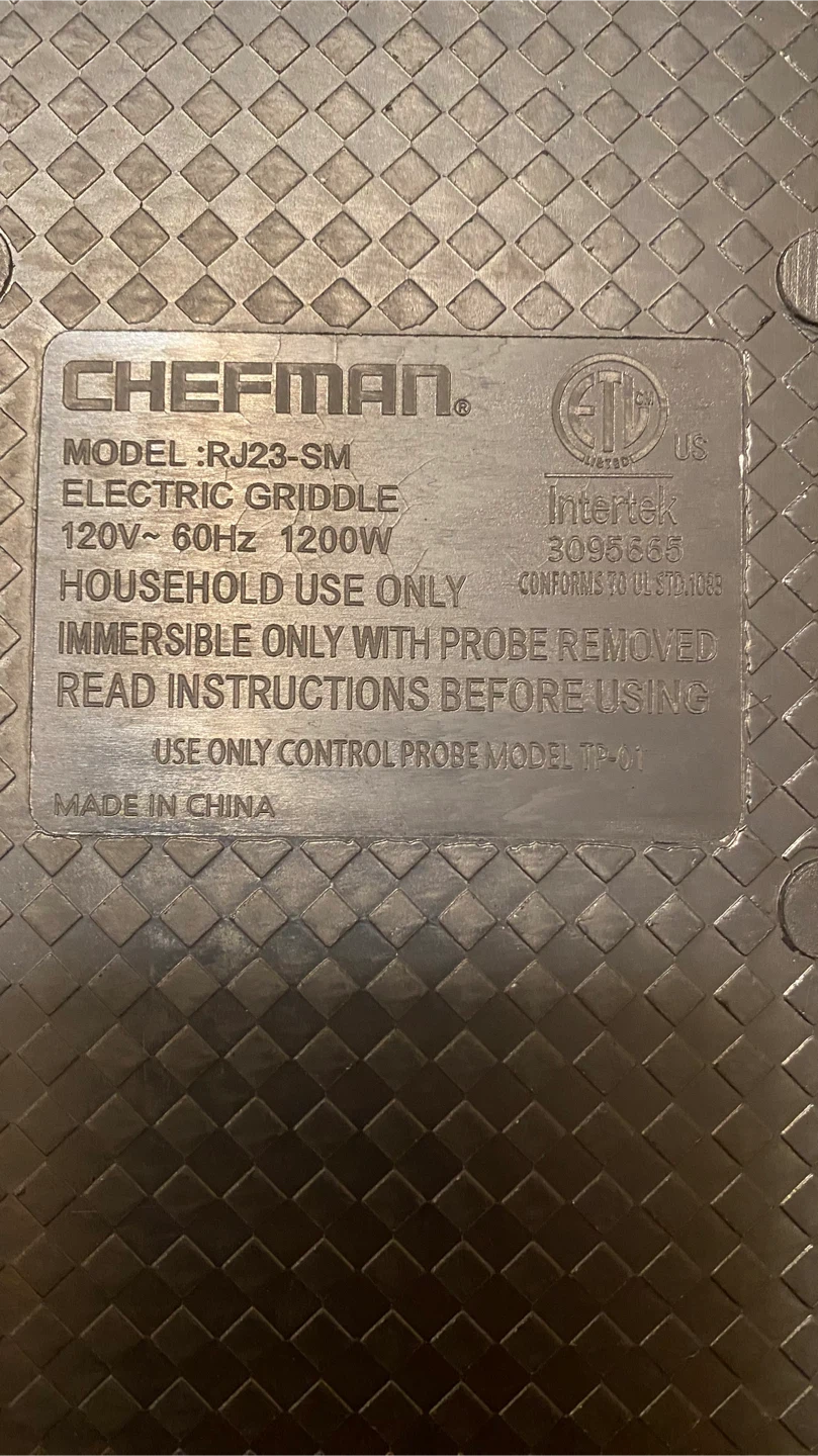 Chefman RJ23-SM Electric Griddle - photo 3