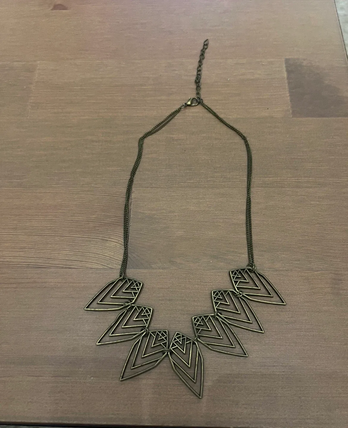 Statement Necklace - Bronze Tone #cleanout