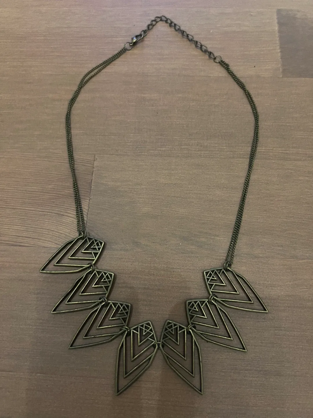 Statement Necklace - Bronze Tone #cleanout image indicator(3)
