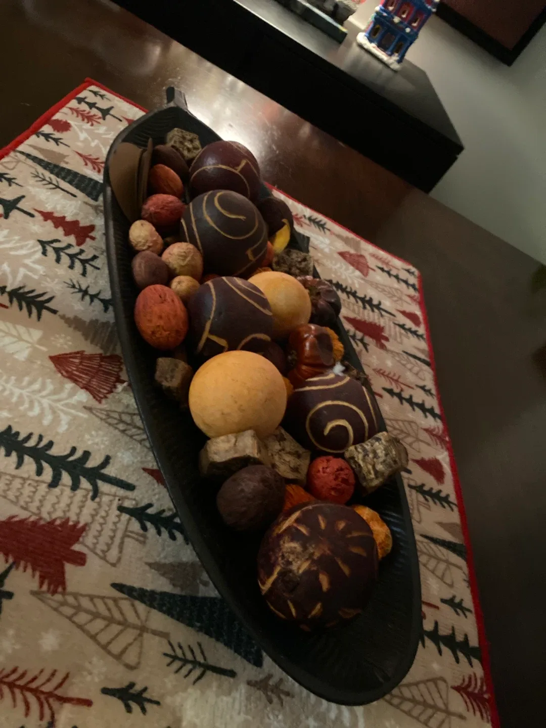 Decorative Bowl with Assorted Spheres #cleanout