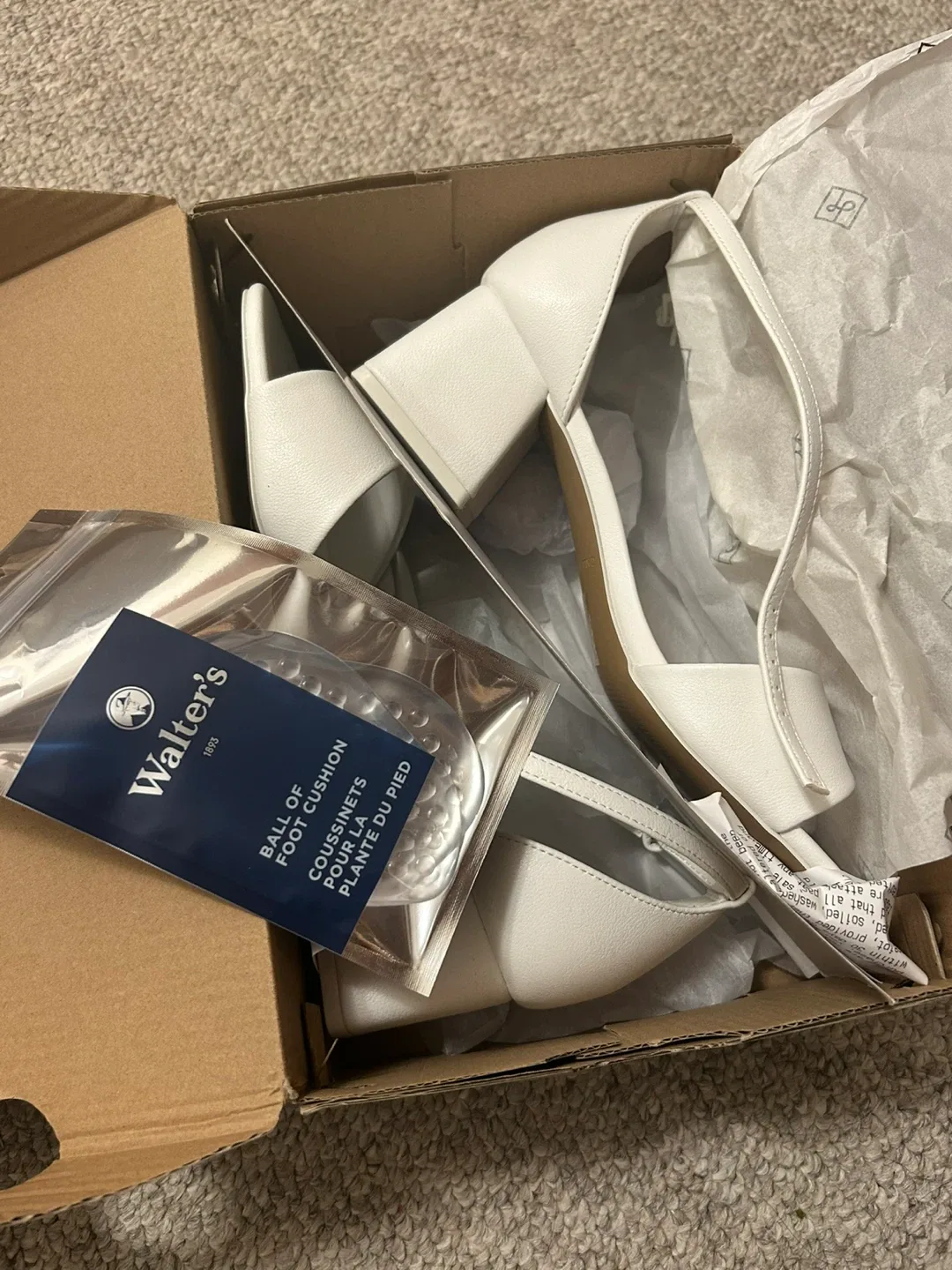 Call It Spring White Heels Size 8 image indicator(2)