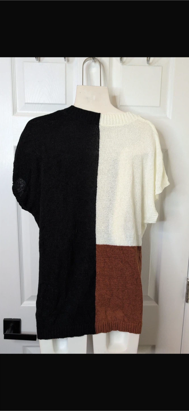 NEW! Colour Block V-Neck Knit Top - photo 5